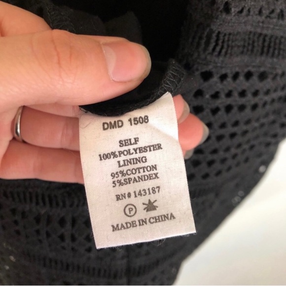 Dance & Marvel Black Lace Short Sleeve Dress - Picture 13 of 15